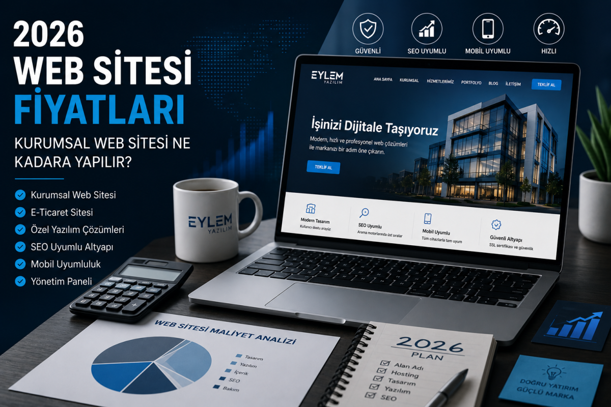 2026 Web Sitesi Fiyatları Kurumsal Web Sitesi Ne Kadara Yapılır?